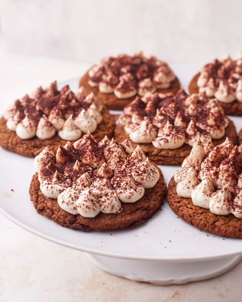 Tiramisu Cookies | Bonni Bakery Coffee Cookies Recipe, Tiramisu Cookies, Espresso Cookies, Italian Desserts Easy, Homemade Tiramisu, Italian Tiramisu, Espresso Cookie, Mascarpone Cream, Tiramisu Recipe