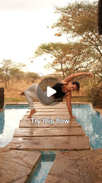 Nathalie Grahlert | Yoga Teacher + Mentor on Instagram: "SAVE ✨ this flow and give it a whirl! It’s a full body flow that will definitely challenge your strength and balance. My favorite part are the half moon kicks >> modification: use a block for more stability and work those core muscles 🔥

I recorded this flow during our stay @severinsafaricamp in beautiful Tsavo West National Park in Kenya 🇰🇪🐘🦒🥹It is such a magical place in the middle of nowhere surrounded by Mother Nature ✨

+++ 

If you like to practice flows like this in full length join my online studio @the.embodiedspace for only 22€ per month + 7 day free trial🧨

Get:
▫️ unlimited yoga classes on demand 
▫️ livestream classes in extra length
▫️ access to 1:1 classes with me 
▫️ special offers for trainings & retreats 

NE Body Flow, Teacher Mentor, In The Middle Of Nowhere, Middle Of Nowhere, Yoga Classes, Core Muscles, Yoga Routine, Magical Places, Yoga Teacher