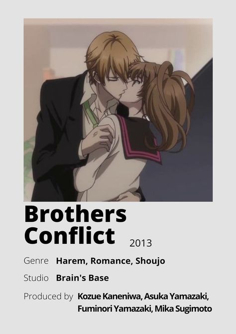 Short Romantic Animes To Watch, Anime Romance Movie List, Anime Brothers, Pfp Cool, Romance Animes, Pfp Icons Anime, Romance Anime List, Anime Matching Pfp Couple, Brother Conflict