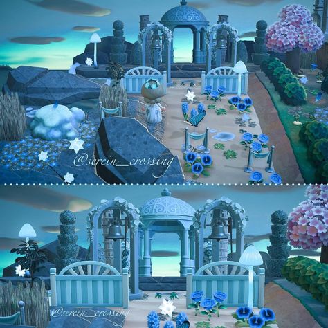 Acnh Elegantcore, Cute Beach House, Nature Core, Blue Sunrise, Animals Crossing, Animal Crossing Memes, Natural Magic, Animal Crossing Wild World, Animal Crossing Characters