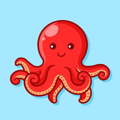 Octopus vector image #octopus Octopus Vector, Origami Flowers, School Activities, Adobe Stock, Octopus, Adobe Illustrator, Transparent Background, Vector Images, Vector Illustration