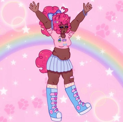 Pinkie Pie Redesign Human, Black Pinkie Pie Fanart, Pinkie Pie Fanart Human Black, Pinkie Pie Headcanons, Pinky Pie Fanart, Black Pinkie Pie, Pinky Pie Human, Pinkie Pie Human Fanart, Pinkie Pie Drawing