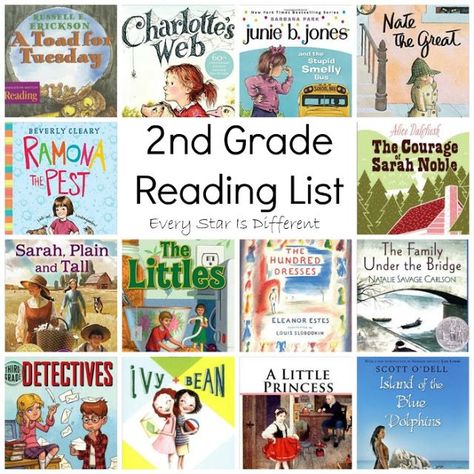 2nd grade reading list 2nd Grade Reading List, Books For First Graders, 1st Grade Books, 2nd Grade Books, 1st Grade Reading, 3rd Grade Books, Teaching Second Grade, Homeschool Books, 2nd Grade Ela