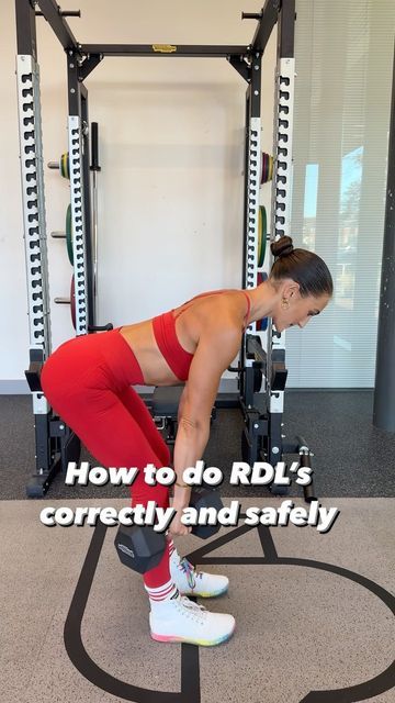 Rdl Exercise Dumbbell, Proper Rdl Form For Glutes, Rdl Glute Focus, How To Rdl, Rdl Form For Glutes, How To Do Rdl For Glutes, Rdl Exercise, Conventional Deadlift, Straight Leg Deadlift