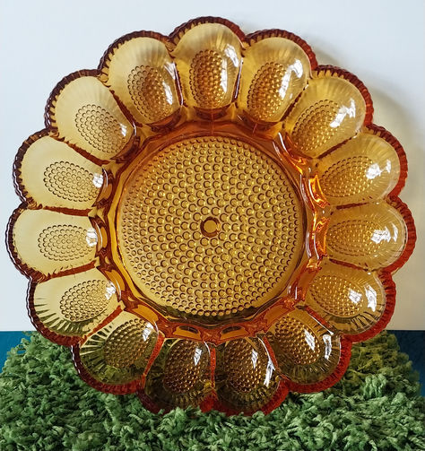 Vintage Indiana Carnival Glass Deviled Egg Dish Plate Amber Hobnail
#Indiana #IndianaGlass #Carnival #CarnivalGlass #Amber #AmberCarnival #Egg #eggs #eggdish #hardboiledeggs #partyideas #partydecor #vintagedecor #midcentury #vintageglass #giftideas #giftforher #foodie #topchef #antique #antiqueglass Deviled Egg, Egg Dish, Covered Strawberries, Chocolate Covered Strawberries, Deviled Eggs, Indiana Glass, Glass Dishes, Carnival Glass, Antique Glass