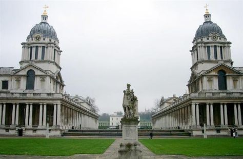 Tourism | Lewisham Old Royal Naval College, University Of Greenwich, Greenwich London, English Architecture, London Attractions, London Landmarks, London Places, Family Days Out, Greenwich Village