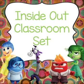 Inside Out Classroom Set Inside Out Themed Classroom, Inside Out 2 Classroom, Inside Out Classroom Theme Bulletin Boards, Classroom Door Ideas Inside Out, Inside Out 2 Classroom Theme, Inside Out Classroom Theme Ideas, Inside Out Classroom Door, Inside Out Bulletin Board Ideas, Inside Out Theme Classroom