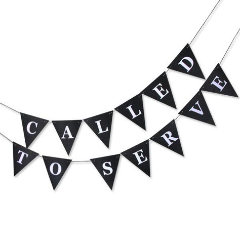 Our Called to Serve Banner in classic black is perfect for celebrating your Missionary going out or coming back. Looks great hanging over the treat table, where the crowds gather… This week we offer it to you as a FREE printable from our Sugardoodle Shop. Download it and tuck it away for when you will […] Called To Serve Banner Free Printable, Called To Serve Banner, Lds Mission Farewell Open House, Welcome Home Missionary Signs, Missions Bulletin Board, Missionary Christmas Packages, Missionary Welcome Home Signs Airport, Lds Missionary Homecoming Signs, Ministry Fair