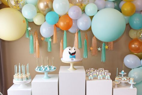 Daniel’s First Tooth Party – Naro Boyajian Teething Party Ideas, Tooth Themed Party, 1st Tooth Party Ideas, First Teeth Party Ideas Tooth, My First Tooth Party, First Tooth Cake, Teething Party, First Tooth Party, Teeth Party