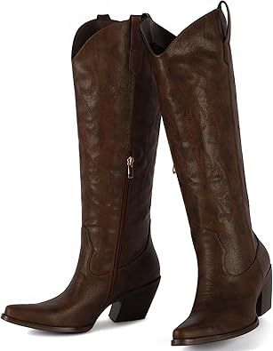 High Knee Boots, Boots For Ladies, Cowboy Boots For Women, Classic Embroidery, Boot Pulls, Western Boots Women, Western Booties, Cowboy Boots Women, Wide Calf