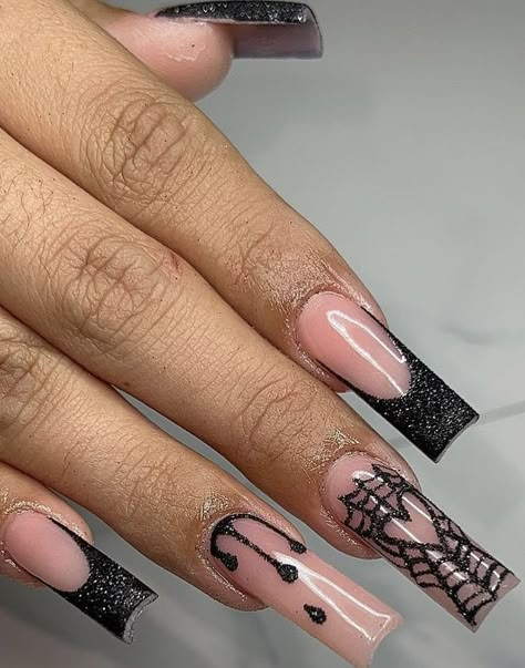 drip, spider web Tie And Dye Dress, Nail 2023, Horror Nails, Holloween Nails, Unghie Sfumate, Latest Summer Fashion, Halloween Acrylic Nails, Long Acrylic Nails Coffin, Long Square Acrylic Nails