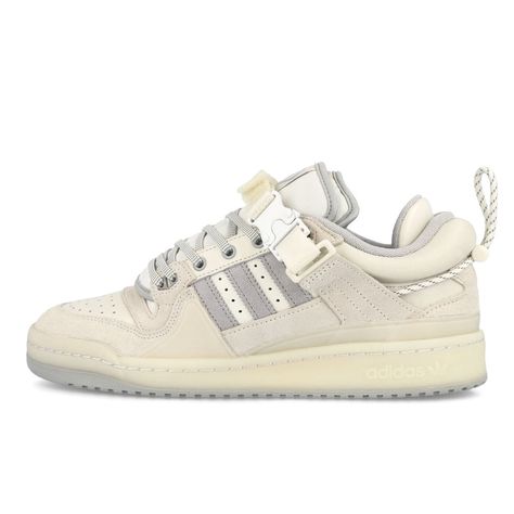 Bad Bunny x adidas Forum Low "White" now available online Bad Bunny Zapatillas, Zapatillas Bad Bunny, Bad Bunny Adidas, Adidas Forum Low White, Adidas Bad Bunny, Tennis Vans, New Sneaker Releases, Adidas Forum Low, Forum Low