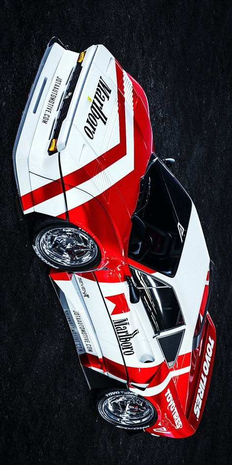 (°!°) Widebody Ferrari 308 in Marlboro livery, created by Javier Oquendo & enhanced by VonMonski. Marlborough F1, Text Layout Typography, Widebody Ferrari, Vintage Racing Poster, Car Livery, Ferrari 308, F1 Wallpaper Hd, Jdm Wallpaper, Cool Car Drawings