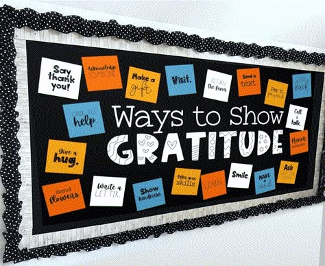 School Counselor Bulletin Boards, Ways To Show Gratitude, November Bulletin Board, Counselor Bulletin Boards, Bulletin Boards For School, Res Life Bulletin Boards, Inspirational Bulletin Boards, Thanksgiving Bulletin Board, Counseling Bulletin Boards