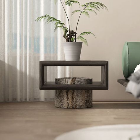 Marble Bed Side Table, Luxury Night Stand, Luxury Side Table, Modern Night Stand, Wood Night Stand, Villa Concept, Night Stands Bedroom, Marble Nightstand, Apartment 2023