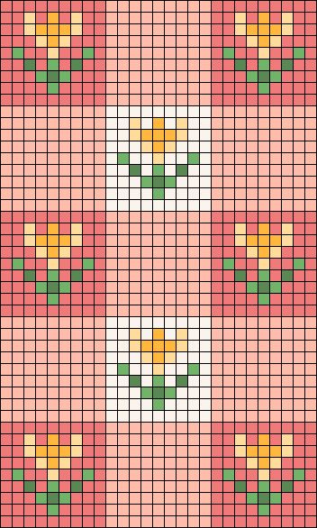 Alpha pattern #170673 Pixel Floral Pattern, Floral Grid Pattern, Rose Alpha Pattern, Floral Pixel Art, Fruit Alpha Pattern, Alpha Pattern Grid, Flowers Alpha Pattern, Small Grid Pattern, Alpha Patterns Flower