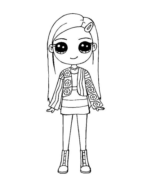 Cute Jisoo coloring page Draw So Cute People, Blackpink Coloring, Draw Challenge, Kawaii Girl Drawings, People Coloring Pages, Printable Cute, Kawaii Doll, Easy Doodles Drawings, Coloring Pages For Girls