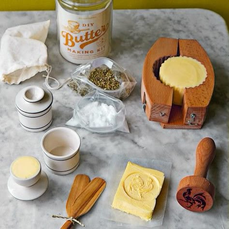 Diy Butter, Butter Making, Butter Molds, Compound Butter, Homemade Butter, Classic Recipes, Dairy Products, Williams Sonoma, Food Items