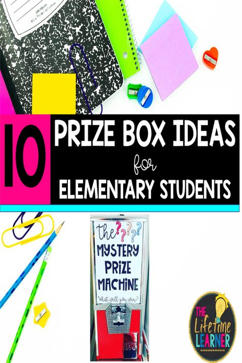 I have recently started implementing a prize box in my classroom and it has changed the motivation level of many students in my class. What do you put in your prize box? What prizes do students like best? These prizes are perfect for lower and upper elementary students in first, second, third, fourth, and fifth grade. 1st, 2nd, 3rd, 4th, and 5th graders get excited at school when they see these classroom management rewards. Prizes For Elementary Students, Prizes For Classroom Reward Ideas, Prize Box Ideas Classroom, Class Prizes Ideas, Diy Prize Box For Classroom, Classroom Prizes Ideas, Classroom Prize Box Ideas, Treasure Box Ideas For Classroom, Prize Box For Classroom