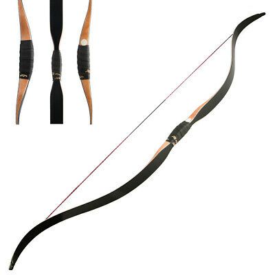 (eBay) 15-50lbs Traditional Recurve Bow Hunting Horsebow Longbow Mongolian Archery Long Bows Archery Longbow, Mongolian Bow, Mongolian Archery, English Longbow, Traditional Recurve Bow, Mathews Archery, Horse Archery, Recurve Bow Hunting, Archery Quiver