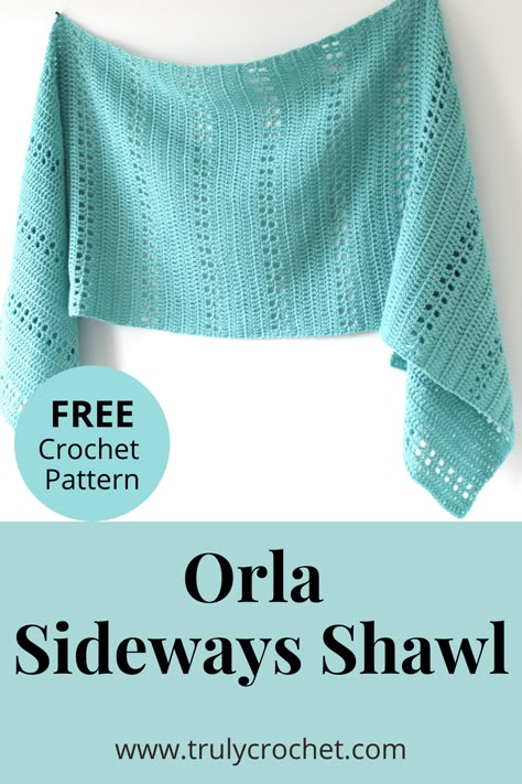 Sideways Shawl, Prayer Shawl Crochet Pattern, Crochet Prayer Shawls, Crochet Shawl Free, Crocheted Shawl, Crochet Wrap Pattern, شال كروشيه, Crochet Shawl Pattern Free, Crochet Shawls And Wraps