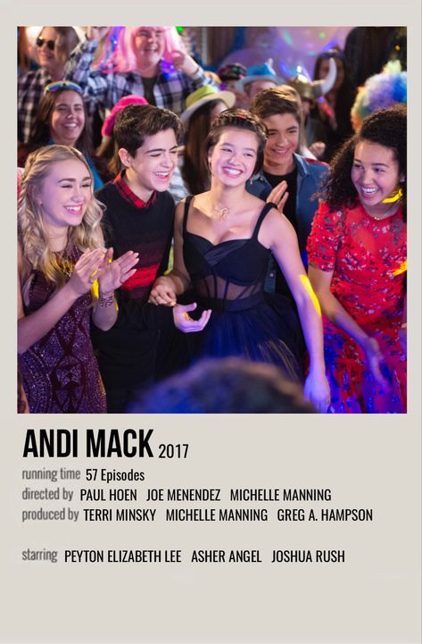 Andi Mack Wallpaper, Andi Mack Aesthetic, Andi Mack Cast, Peyton Elizabeth Lee, Movie Character Posters, Polaroid Posters, Andi Mack, Iconic Movie Posters, Movie Card