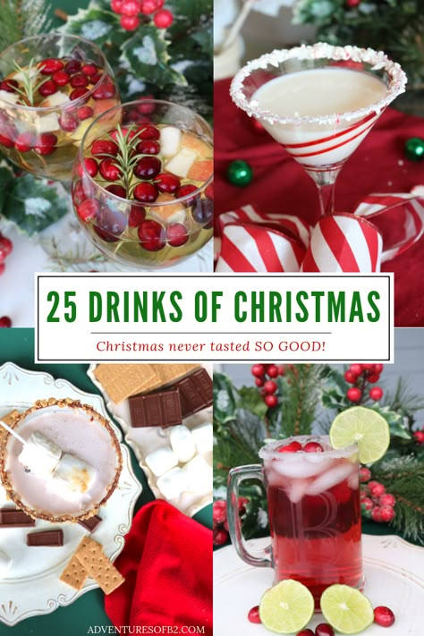 Holiday Drinks Prosecco, Christmas Day Drinks Holiday Cocktails, Fun Holiday Alcoholic Drinks, Christmas Long Island Drink, Coctails Recipes Alcohol Holiday Drinks, Christmas Day Cocktails, Mixed Drinks Alcoholic Christmas, Holiday Themed Cocktails, Fun Christmas Drinks For Adults