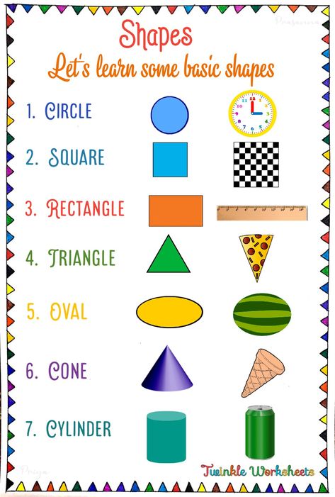 Shapes Spelling Worksheet, Maths Shapes Project For Kids, Shapes Names Worksheet, Shapes Chart For Kids, Name Of Shapes, Worksheets On Shapes, Shapes Worksheets For Kindergarten, Mathematics Images, Learning Colors Activities