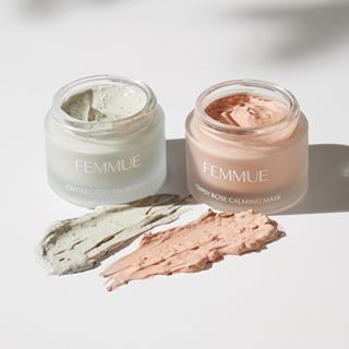 FEMMUE (@femmue) • Instagram photos and videos Clay Mask Photography Ideas, Clay Mask Photoshoot, Clay Mask Product Photography, Face Mask Product Photography, Clay Mask Photography, Clay Mask Packaging, Skin Care Photoshoot, Skincare Flatlay, Mask Photoshoot