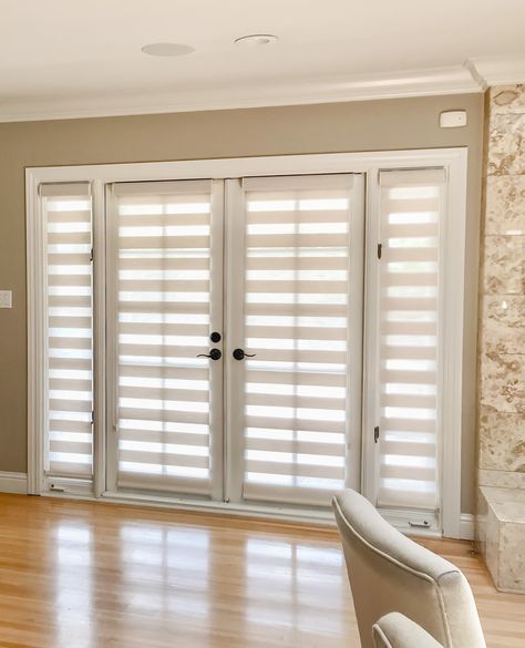 Motorized Window Shades, Layered Shades, Motorized Roller Shades, Panorama City, Zebra Shades, Custom Window Coverings, Best Windows, San Fernando Valley, Custom Windows