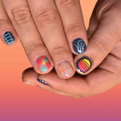 Totally tubular! These nails are giving me all the 80s synthwave feels.🌅👾 • • • • • • #hellobirdie #hellobirdienails #nailart #nailartsandiego #sdnailart #nailsofig #nailsofinstagram #northparknails #northparknailsalon #explorenorthpark #northpark #supportlocalart #shopsmall #modernnailart 80s Synthwave, Modern Nail Art, North Park, The 80s, Birdy, Lashes, Give It To Me, Nail Art, Feelings