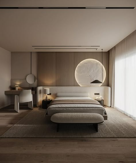 Omid Merkan on Instagram‎: ". Master bedroom design . Architect: @ney_architects  Visualization by @3dartist_omid.m  . #coronarender  February 2024 . #bedroom #masterbedroom #dressingroom #cgi #archviz #3dsmax #render #renderlovers #bedroomdesign #design #interiordesign #interior #architecture #architecturelovers #minimalstyle #moderndesign #معمارى #معمارى_داخلى"‎ Modern Classic Bedroom Design, Affordable Bedroom Makeover, Modern Classic Bedroom, Classic Bedroom Design, 2024 Bedroom, Affordable Bedroom, Design Architect, Japandi Style, Budget Friendly Decor