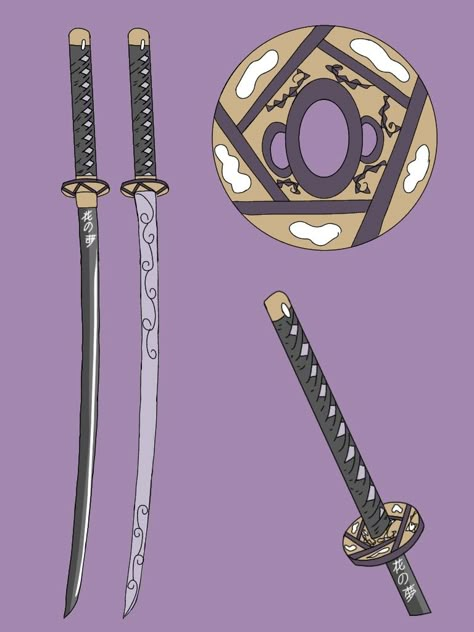 kny oc blade Nichirin Swords Oc, Kny Nichirin Swords Oc, Nichirin Blade Oc, Demon Slayer Swords Oc, Demon Slayer Outfit Ideas Oc, Demon Slayer Oc Outfit, Demon Slayer Swords, Nichirin Blade, Chibi Hair