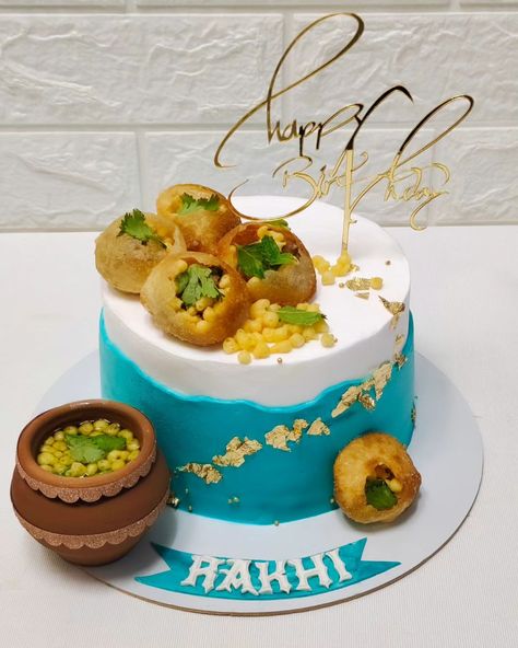 Cake for Pani Puri lovers 😍 Golgappe theme cake design #golgappe #panipurilovers #panipuri #trending #trendingcakes #love #lovemywork #bestcakeintown #bestcakeinahmedabad #chandkhedacakes #gandhinagarcakes #cakedesign #cakedecorating #cakestyle #cake #cakes #instadaily #instagram #birthday #birthdaycake #bussiness #baking #entrepreneur Cake Sizes And Servings, Anniversary Cake Designs, Modern Birthday Cakes, Unique Cakes Designs, Birthday Cake For Husband, Buttercream Decorating, Baby First Birthday Cake, Cake For Husband, Unique Birthday Cakes