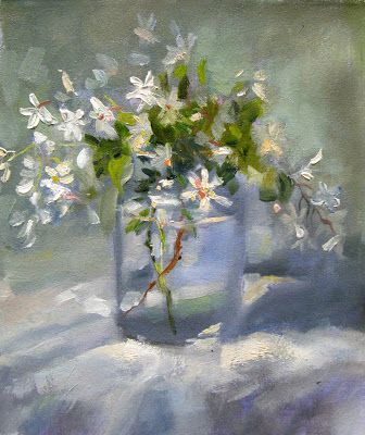 KAREN'S CANVAS: jasmine Soft Pastel Art, Flower Painting Canvas, Abstract Floral Paintings, Jasmine Flower, Oil Painting Flowers, Aesthetic Painting, Flower Canvas, Pastel Art, Art Galleries