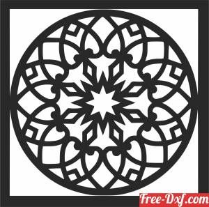 Inkscape Tutorials, Free Dxf Files, Mandala Wall Decor, Laser Cnc, Mandala Wall Art, Stencil Patterns, Scroll Saw Patterns, Cnc Plasma, Stencil Designs