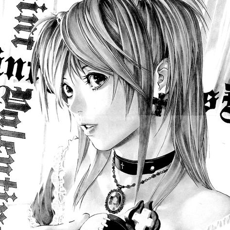 Misa Amane Manga Art, Bijoux Piercing Septum, Misa Amane, Anime Pixel Art, Dark Art Illustrations, Pics Art, Profile Photo, Black Panther, Cute Icons