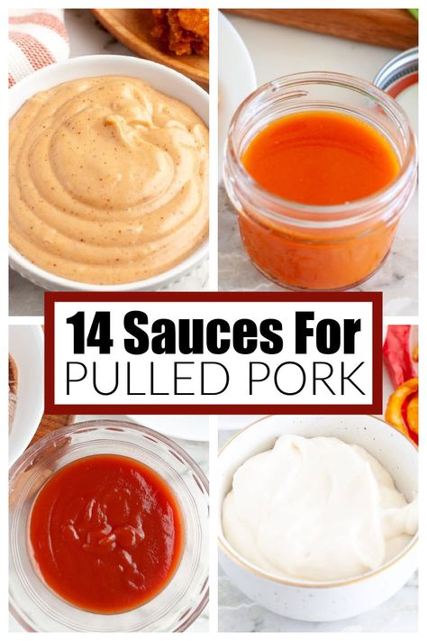 Pork Sauce Recipes, Pulled Pork Sauce Recipe, Best Pasta Sauce Recipe, Tenderloin Pork, Pulled Pork Sauce, Pork Sauce, Sandwich Sauces, Homemade Condiments, Pork Sandwich