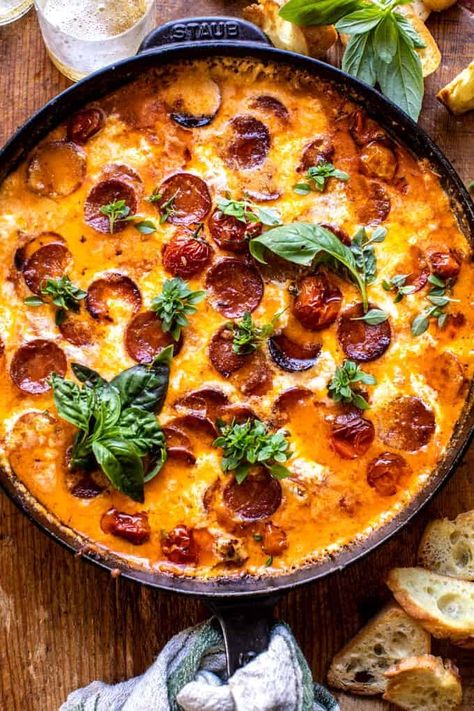 Appetizers Archives - Half Baked Harvest Tomato Burrata Pepperoni Pizza Dip, Hbh Appetizers, Pepperoni Pizza Dip, Burrata Pizza, Half Baked Harvest Recipes, Pesto Tortellini, Pizza Dip, Butternut Squash Pasta, Harvest Recipes