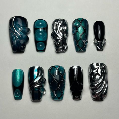 All posts • Instagram Mysterious Nails, Chrome Palette, Siren Nails, Chain Fence, Blooming Gel, Nails Dark, Hippie Nails, Punk Nails, Sassy Nails