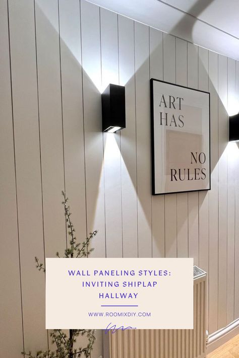 Shiplap Hallway, Vertical Shiplap, Shiplap Wall, Wall Panelling, Farmhouse Decor Living Room, Nature Inspired Design, Ship Lap Walls, Office Walls, Office Wall