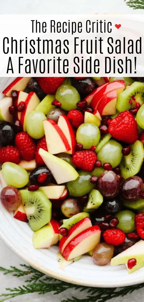 #KidsFriendlyFruitSnacks Brunch Fruit Salad, Christmas Fruit Salad, Fresh Fruit Bowl, Winter Fruit Salad, Healthy Fruit Salad, Dressing For Fruit Salad, Holiday Fruit, Fruit Appetizers, Christmas Salads