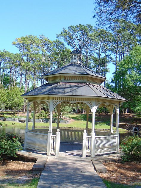 Gazebo in Hugh McRae Park Small Town Gazebo, Rose Gazebo, Gazebo By The Lake, Park Gazebo, Dreamy Gazebo, Public Park, Ride Or Die, Parking Design, Stage Set