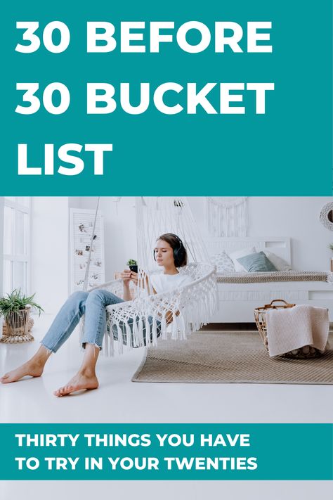 30 Before 30 Bucket List: everything you should do before you turn 30. Self development. Goal setting. Bucket list. Personal Growth. Self improvement. 30 Before 30 Bucket List, 30 Bucket List, Kate Hall, 30 Before 30, Emma Kate, Turning 30, Learn Spanish, Goal Setting, Self Development