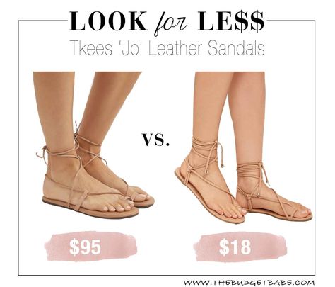 Look for Less: Tkees Sandals Tkees Sandals Outfit, Tkees Sandals, Vacation Sandals, Sandals Outfit, Wrap Sandals, Shop For Women, Online Shopping For Women, Fashion Industry, Lace Up Flat