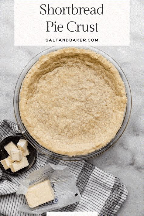 This super easy, super delicious pie crust is a traditional shortbread with just butter, powdered sugar, flour, and a pinch of salt. It makes a great base for a variety of pie fillings, both baked and no-bake. Just mix, press it into the pan, chill, then bake! Portuguese Pastries, Easy Homemade Pie Crust, Shortbread Pie, Shortbread Pie Crust, Easy Homemade Pie, Pie Game, Pizza Panini, Pie Crust From Scratch, The Chunky Chef