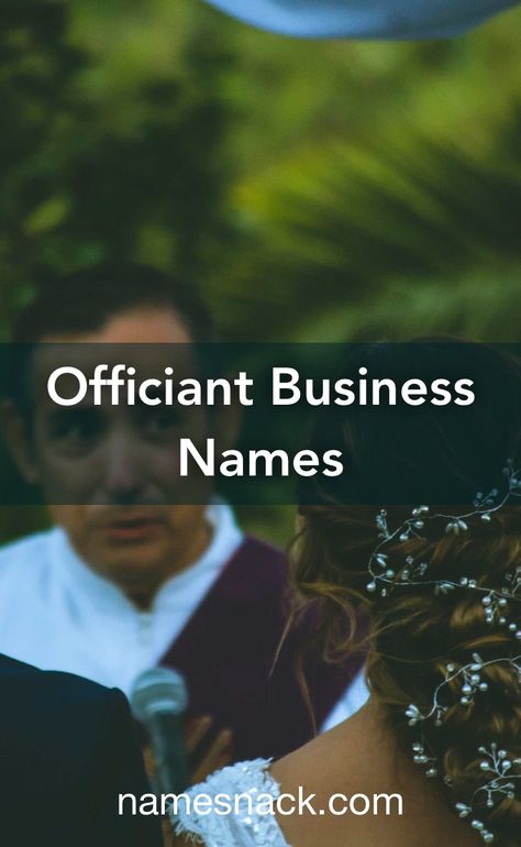 10 compelling names for an officiant business. Wedding Officiant Business, Free Logos, Elegant Names, Wedding Planning Business, Naming Your Business, Website Names, Ceremony Ideas, Wedding Officiant, Unique Names