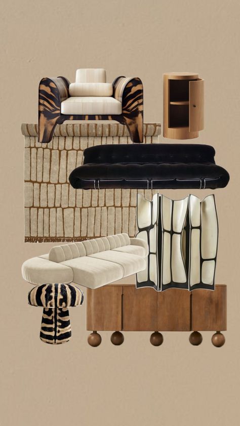 Outdoor Mood Board, 90s Decor Interior Design, Furniture Mood Board, Luxury Moodboard, Creative Interior Design Ideas, Maximalist Modern, Living Room Mood Board, Furniture Aesthetic, Navy Interior