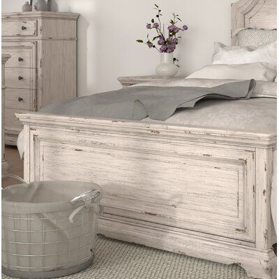 Farmhouse Coastal Bedroom, Coastal Bed Frame, Farmhouse Bedroom Bedding, Platform Bed Wood, Bed Wood, Sleigh Beds, Coastal Farmhouse, Wood Bedroom, Bedroom Paint