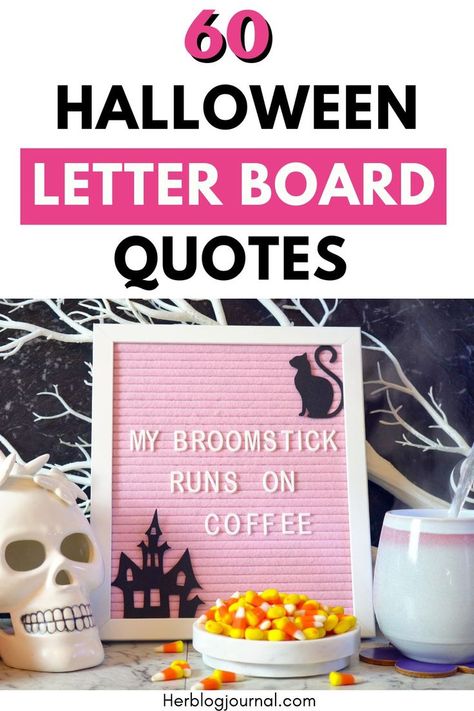 Halloween letter board quotes for decorating your home Halloween Sign Ideas, Cute Halloween Signs, Halloween Letter Board Quotes, Halloween Ideas Decorations, Letter Board Ideas, Halloween Home Decor Ideas, Letter Board Quotes, Halloween Room Decor, Halloween Letters